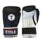 Title Leather Sparring Gloves: Black and White